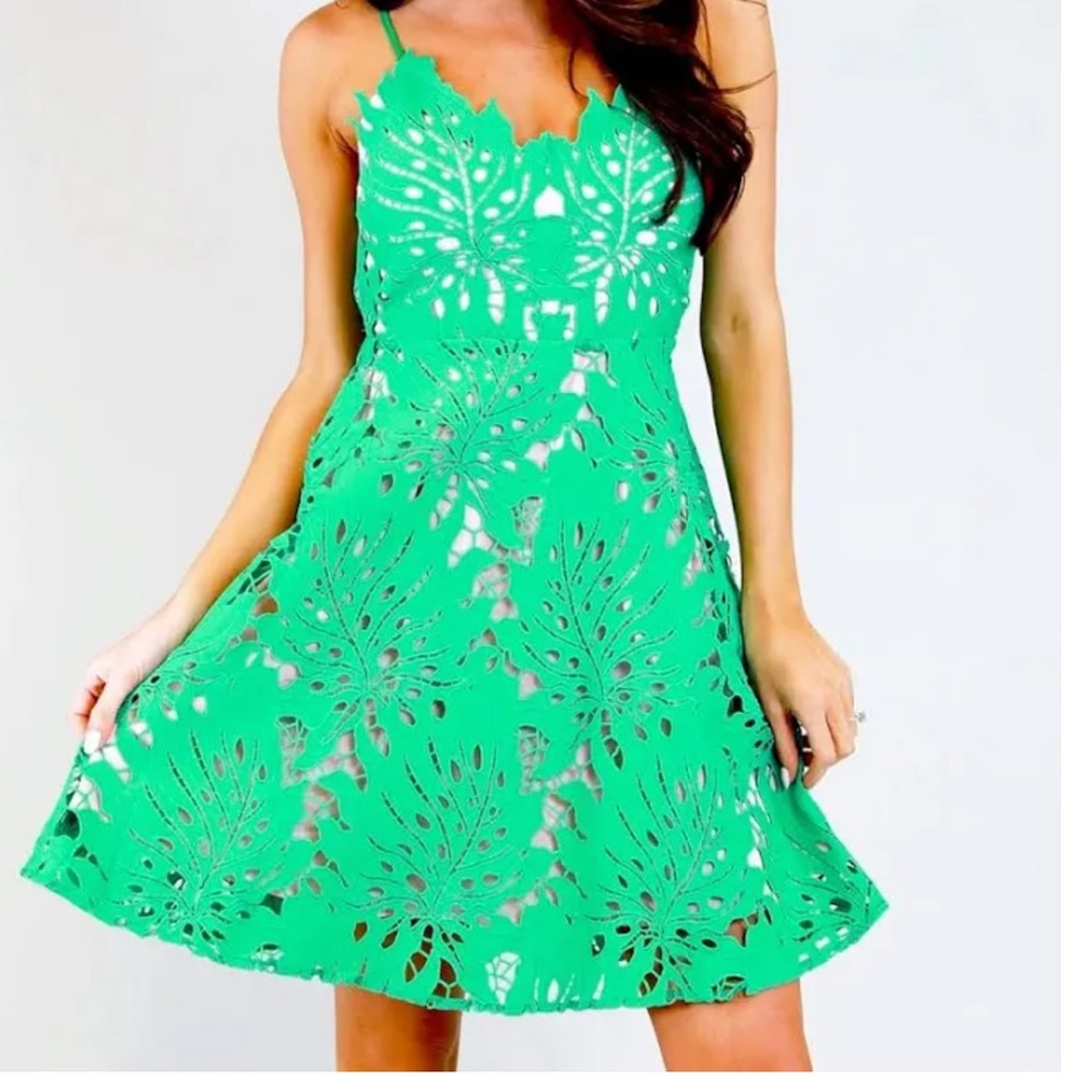 Judith March Palm Paradise crochet dress